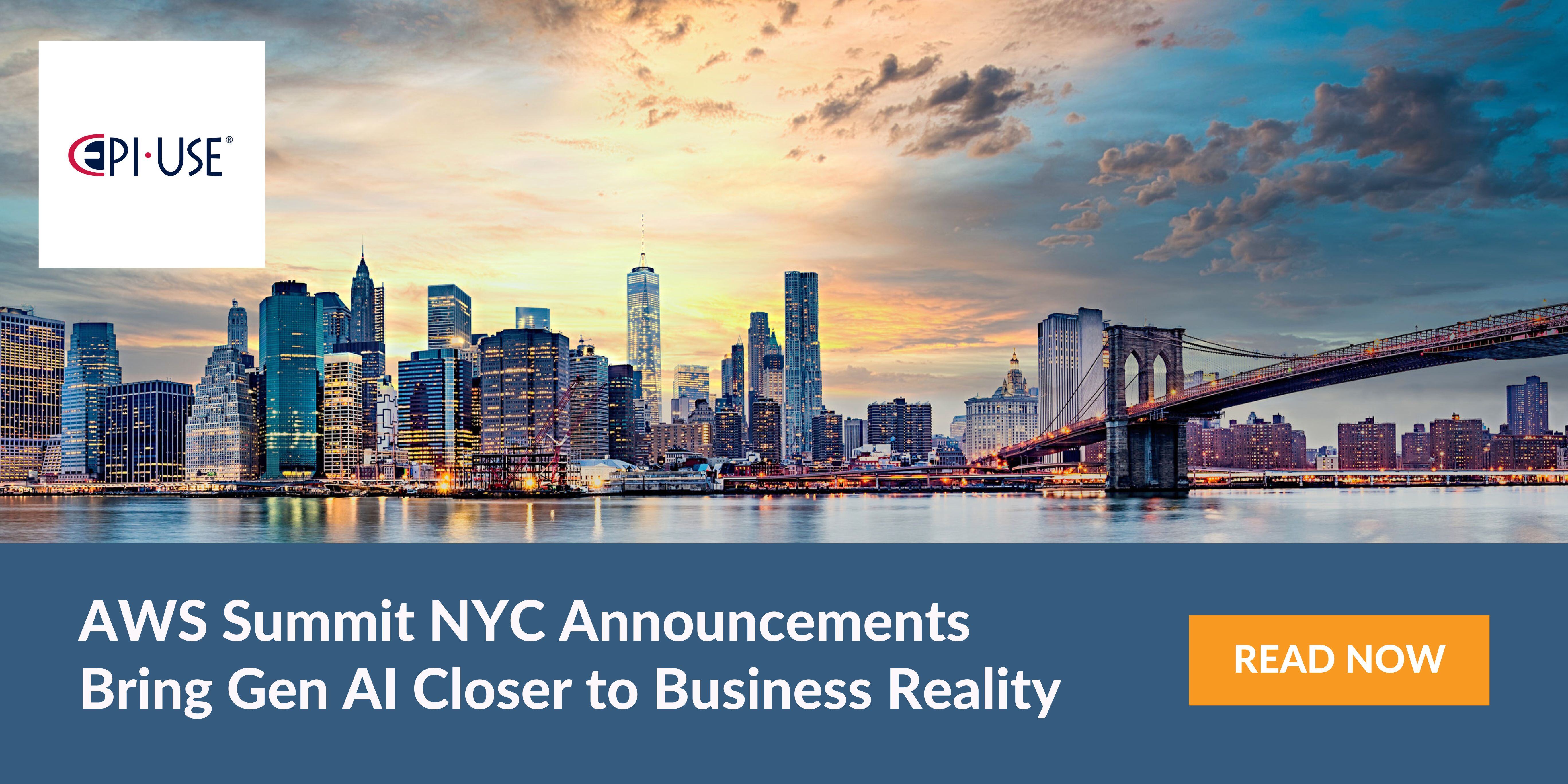 AWS Summit NYC Announcements Bring Gen AI Closer to Business Reality